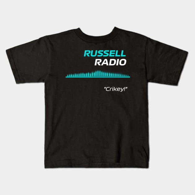 Crikey - George Russell F1 Radio Kids T-Shirt by F1LEAD